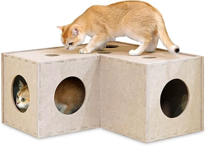 Relaxed PETKARAY Cat Tunnel Cat Hideaway Cave Proven
