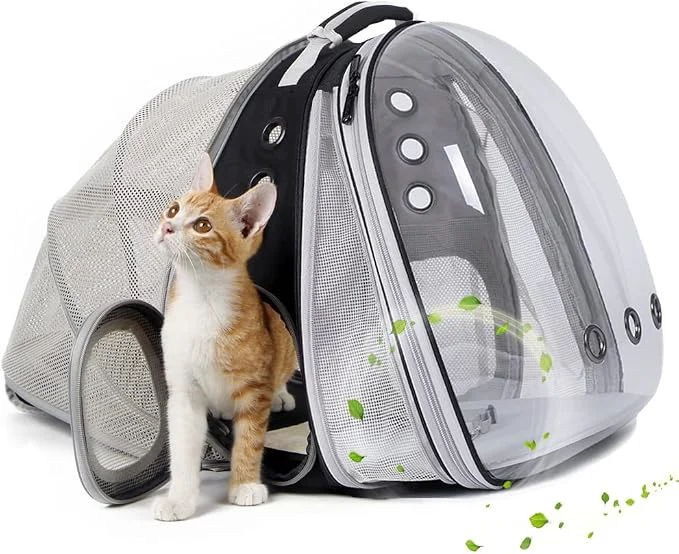World-Class Dual Expandable Cat Backpack Carrier Fit up to 20 lbs Expandable Pet Carrier Refined