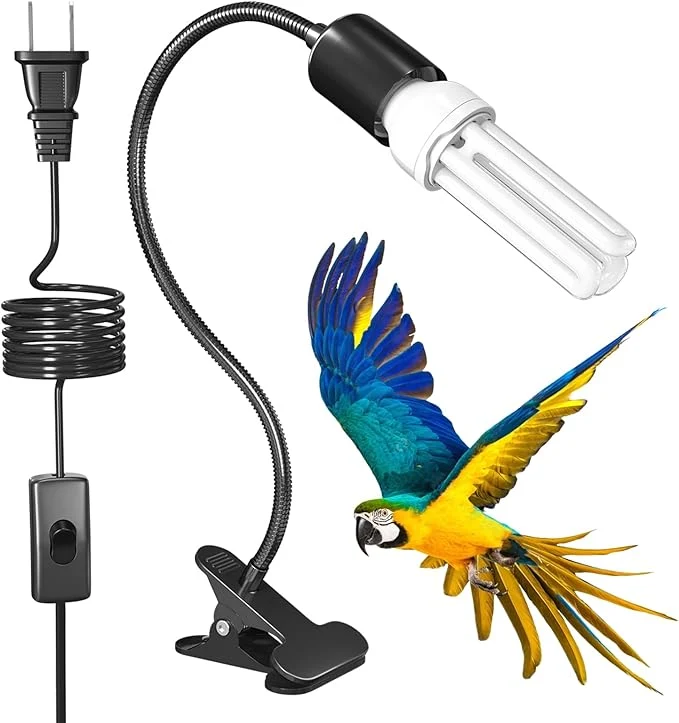 Contemporary GlowUp Bird Cage Lighting Combo Kit Clip Lamp Clean
