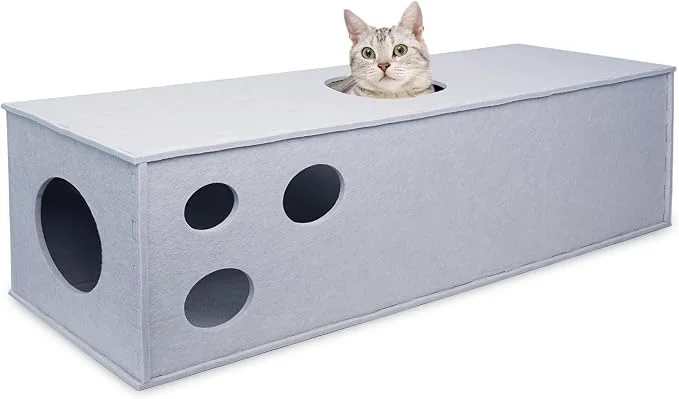 Breathable PETKARAY Cat Tunnel Cat Hideaway Cave Optimized