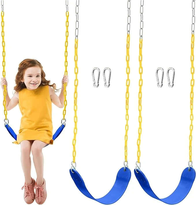 Enhanced TURFEE 2 Pack Swing for Outdoor Swing Set Swing Seat Kit Contemporary