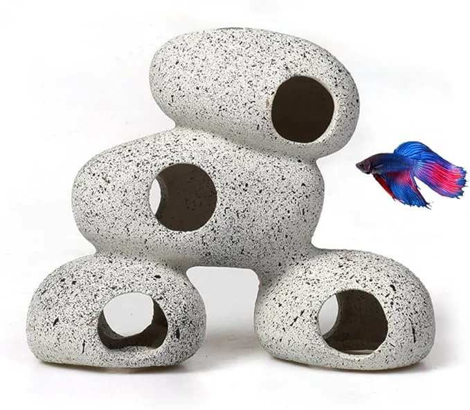 Breathable Aquarium Rock Decorations Resin Cichlids Rock Optimized