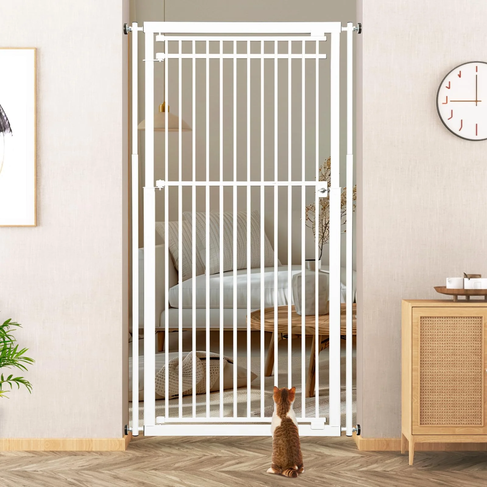Functional WIDERSAFER 78.8-inch Extra Tall Cat Gate 28.3-33 Top-Quality