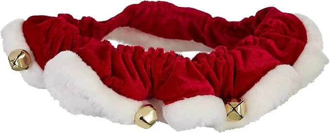 Genuine Huxley Kent Ruff Pet Scrunchy Santa Large Festive Christmas Holiday Neckwear for Dogs Cats Fun Stretchable Costume Accessory Soft Collar with BellsAbout ThisOverview Modern