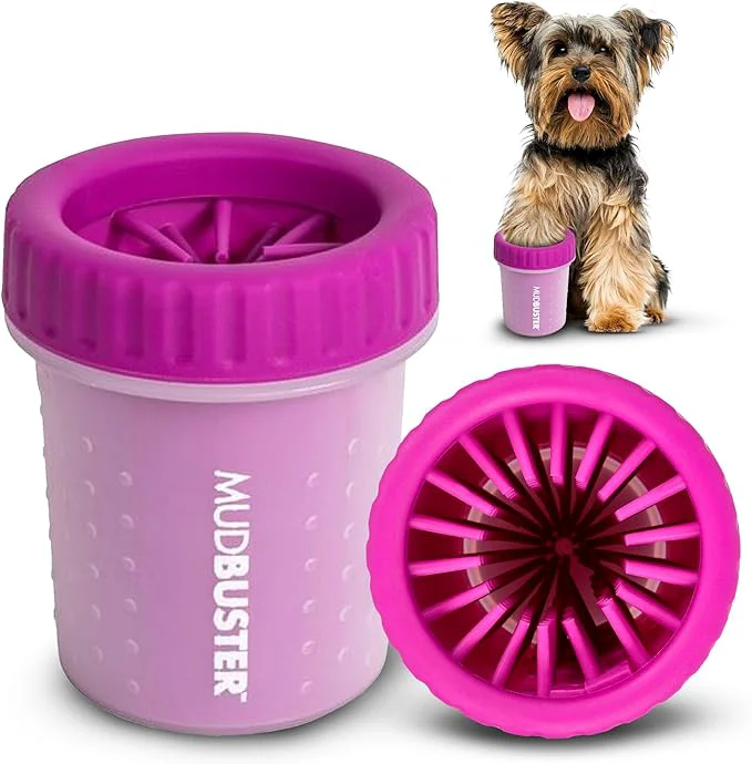 High-End Dexas MudBuster Portable Dog Paw Cleaner Small Fuchsia - Premium Quality Pet AccessoryAbout ThisOverview Excellent