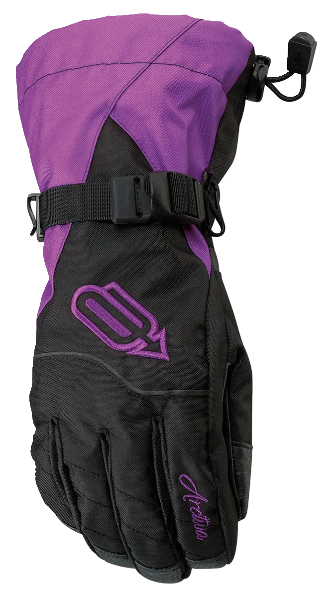 Long-Lasting ARCTIVA Women's Pivot Gloves - Black Purple - Small 3341-0435 Relaxed