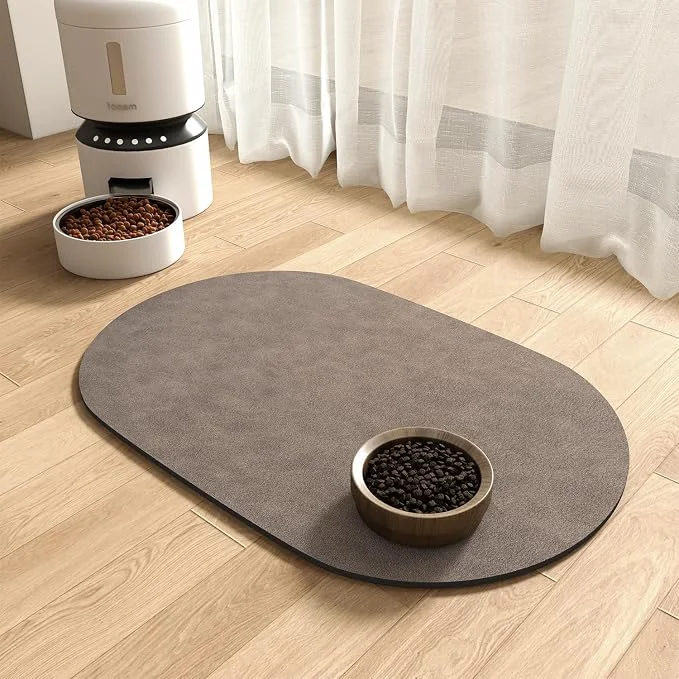 Exclusive Absorbent Dog Food Mat-Cat Mat for Food and Water Bowl Quick Dry Pet Food Mat Specialty