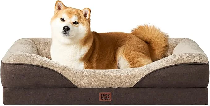 Specialty EHEYCIGA Orthopedic Dog Bed for Medium Dog Waterproof Liner Washable Recyclable