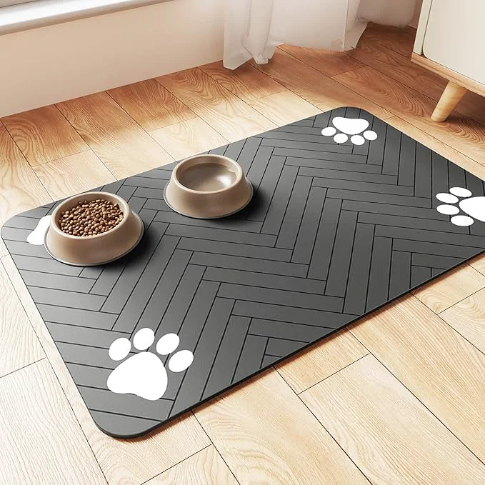 World-Class Pet Feeding Mat-Absorbent Pet Placemat Professional