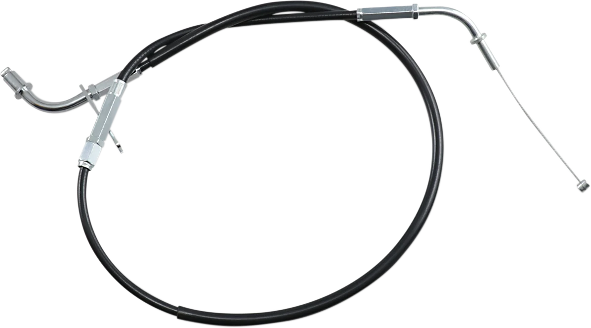 Exclusive MOTION PRO Black Vinyl Throttle Cable - Pull - Kawasaki 03-0141 Specialty