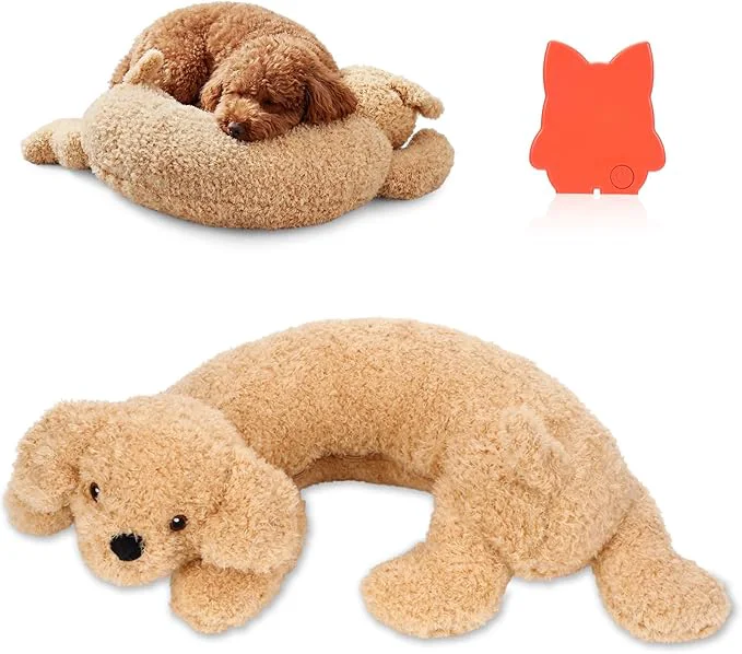 Comfortable Soulchen Heartbeat Toy for Dog Anxiety Relief Stuffed Animal Comfort Toy for Puppies Sleep Aid Plush for Crate Kennel Training Cuddly Companion Helps Calm Separation Stress Bear Dog About This Excellent