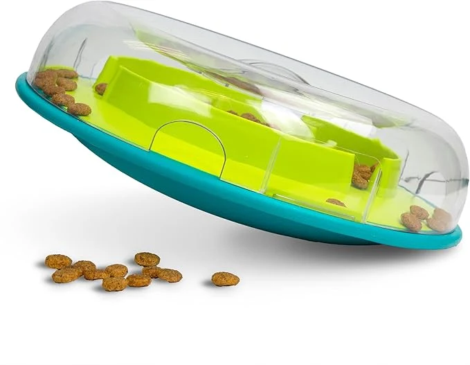 User-Friendly Outward Hound by Nina Ottosson Wobble Bowl Slow Feeder Dog Puzzle Level 1 Beginner 11.6 inches x 3.5 inches MulticoloredAbout ThisOverview Pure
