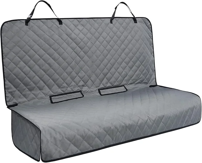 Trusted Bench Car Seat Cover Protector - Waterproof Heavy-Duty and Nonslip Pet Car Seat Cover for Dogs with Universal Size Fits for Vehicles Trucks SU Grey About ThisOverview Natural