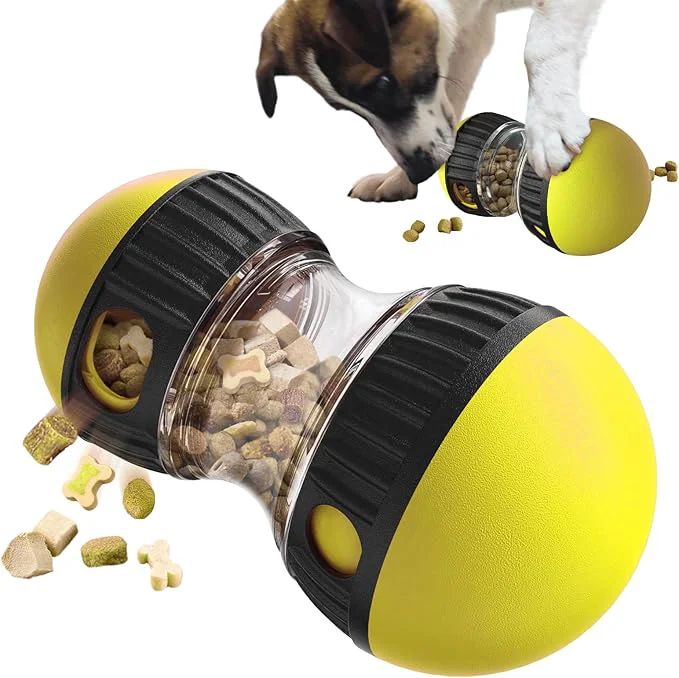 Refined Dog Interactive Toys Dogs Puzzles Feeder Adjustable Food Dispensing Treat Dispenser Slow Feeding for IQ Physical Training and Brain Stimulation Large Medium Small DogAbout ThisOverview Certified