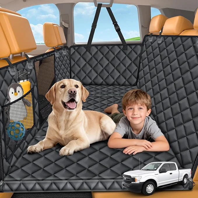 Efficient URPOWER Large Back Seat Extender for Dogs Hard Bottom Dog Car Seat Cover for Extended Cab Trucks Waterproof Dog Hammock Pet Travel Bed Rear Seat Protector Holds 400lbs for Ford F-150 SuperCabAbout ThisOverview Practical