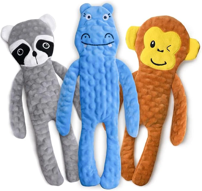 Smart SHARLOVY No Stuffing Dog Toys 5 Pack Crinkle Interactive Dogs Toy for Boredom Puppy Toys for Teething to Keep Them Busy Cute Squeaky Dogs Toy for Small Medium and Large BreedAbout This Selected