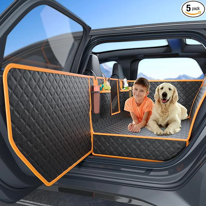 Reliable Dog Car Seat Cover for Back Seat Hard Bottom Car Seat Cover for Dogs with Door Protectors for Traveling and Camping with Pets Waterproof and Scratch-Resistant Suitable for CarsAbout ThisOverview Easy-to-Use