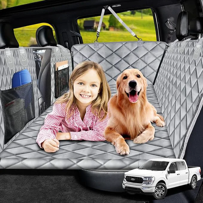 Versatile URPOWER 2026 Upgraded Back Seat Extender for Dogs - Large Hard Bottom Dog Car Seat Cover Holds 550lbs Waterproof Dog Hammock Pet Bed with High-Density Foam Non-Slip Backseat ProtectorAbout ThisOverview Fine