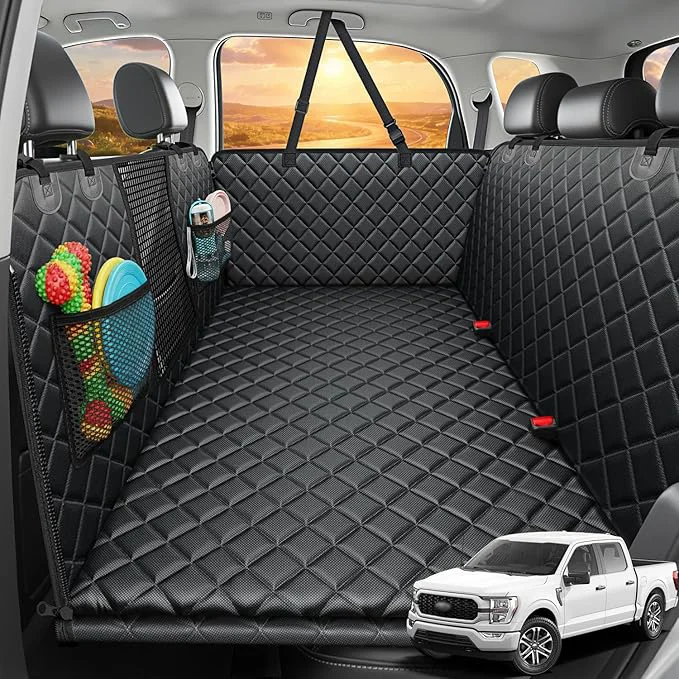 Artisan URPOWER 2026 Upgraded Back Seat Extender for Dogs - Large Hard Bottom Dog Car Seat Cover Holds 550lbs Waterproof Dog Hammock Pet Bed with High-Density Foam Non-Slip Backseat ProtectorAbout ThisOverview Flexible