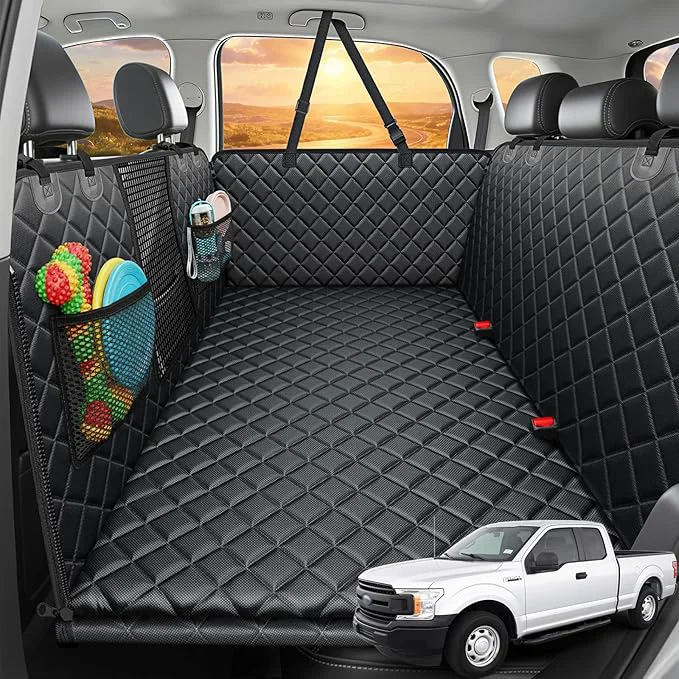Long-Lasting URPOWER 2026 Upgraded Back Seat Extender for Dogs - Large Hard Bottom Dog Car Seat Cover Holds 550lbs Waterproof Dog Hammock Pet Bed with High-Density Foam Non-Slip Backseat ProtectorAbout ThisOverview Exclusive