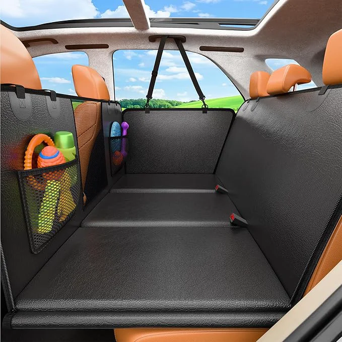 Fine URPOWER 2026 Upgraded Back Seat Extender for Dogs - Large Hard Bottom Dog Car Seat Cover Holds 550lbs Waterproof Dog Hammock Pet Bed with High-Density Foam Non-Slip Backseat ProtectorAbout ThisOverview Relaxed