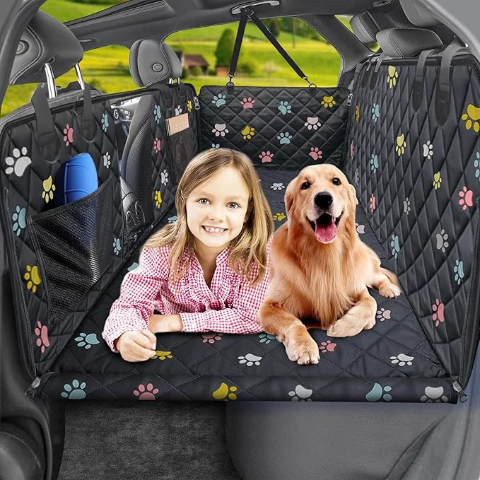 Smart URPOWER 2026 Upgraded Back Seat Extender for Dogs - Large Hard Bottom Dog Car Seat Cover Holds 550lbs Waterproof Dog Hammock Pet Bed with High-Density Foam Non-Slip Backseat ProtectorAbout ThisOverview Green