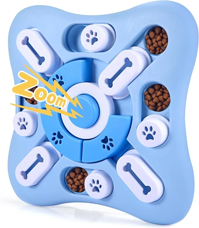 Durable Interactive Dog Puzzle Toys for Large Medium Small Smart Dogs Squeaky Dog Enrichment Toys Mentally Stimulation Toys for Training Dog Treat Chew Toy Gifts for Puppy CatsAbout This First-Class