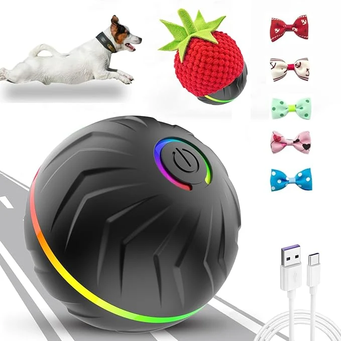 Specialty Valentines Day Gifts Interactive Dog Toys Dogs Ball Moving Dog Toy with Touch Activated Anti Boredom Dog Toys for Small Medium Dogs Tough Motion Activated Automatic Vibrating Dog BallAbout This Classic