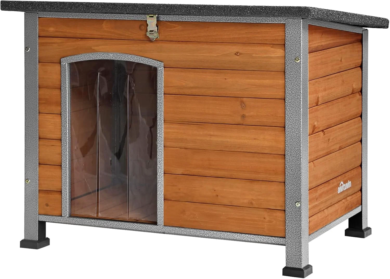 Dependable Aivituvin Dog House Outdoor Indoor Unique All-Around Iron Frame Dog Kennel for Winter with Raised Feet Weatherproof for Small Medium Large Dogs High-Quality