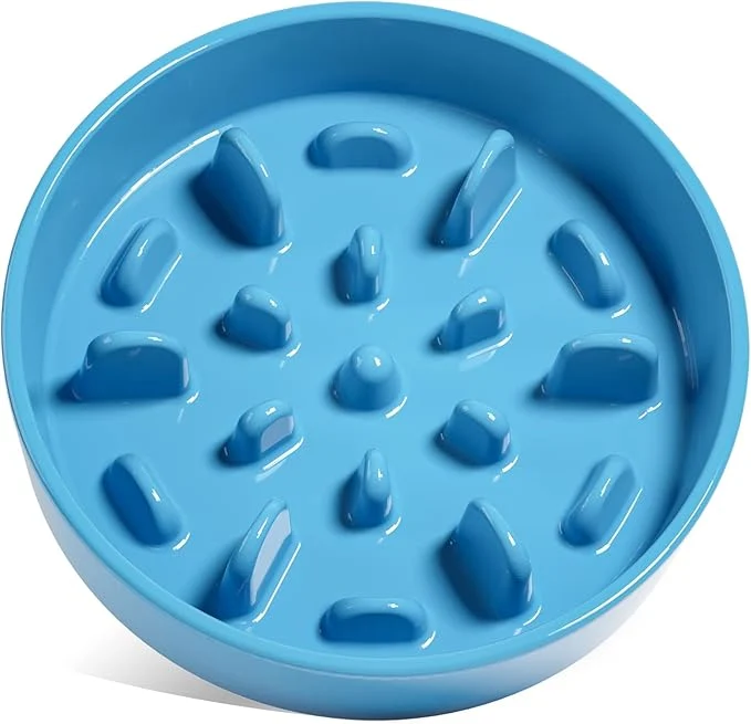 Lightweight LE TAUCI PET Slow Feeder Dog Bowl Ceramic 1.5 Cups Blue Non-slip BaseAbout ThisOverview High-Quality
