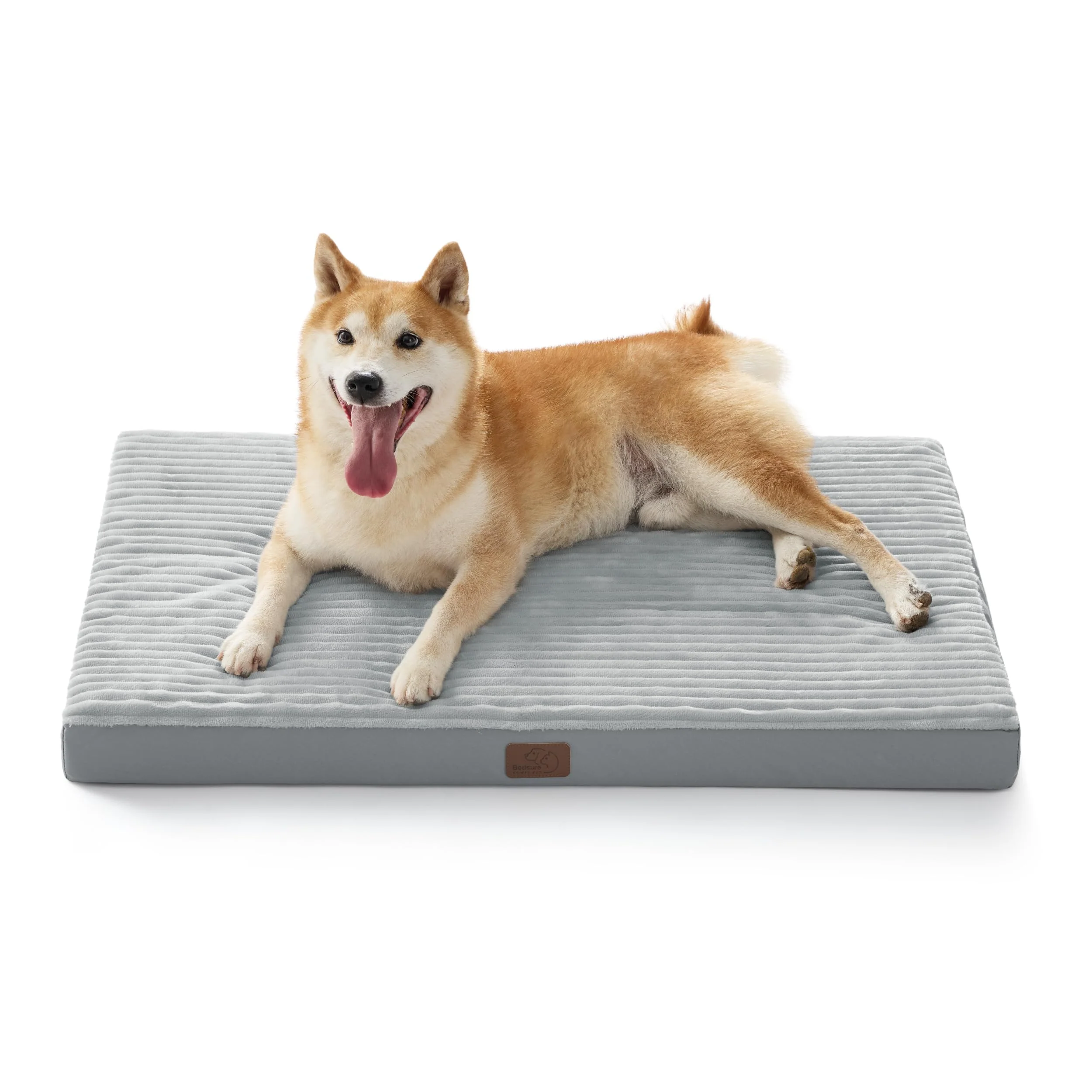 Authentic Bedsure Large Orthopedic Dog Bed for Crates - 35x22 Up to 50 lbs Green