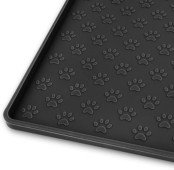 Next-Generation Ptlom Pet Placemat for Dog and Cat Mat for Prevent Food and Water Overflow Advanced