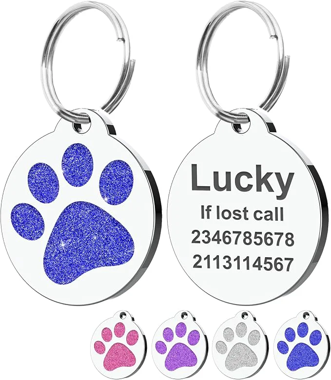Secure Dog Tags Personalized for Pets Dog Name Tags Personalized Dog Tag Engraved Trendy
