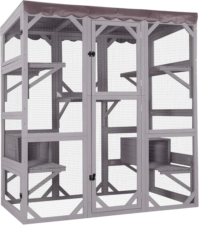 Crafted Aivituvin Catio Outdoor Cat Enclosure Environmentally Friendly