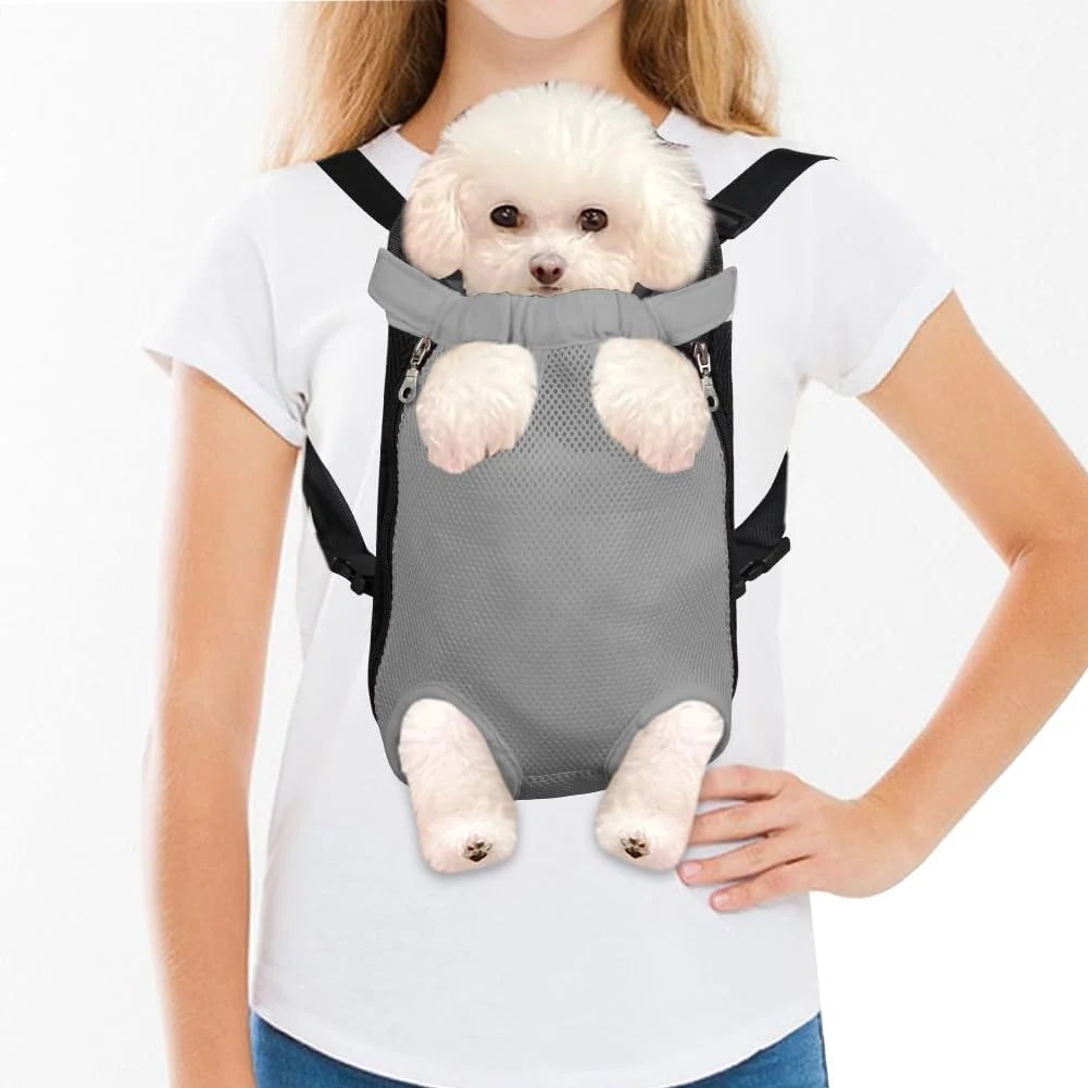Dependable FEimaX Dog Carrier Backpack Pet Legs Out Front Cat Travel Bag Adjustable Puppy Backpacks Carriers Hands- for Small Medium Dogs Cats Hiking Traveling Camping Daily Walking X-Large Grey Expertly Made