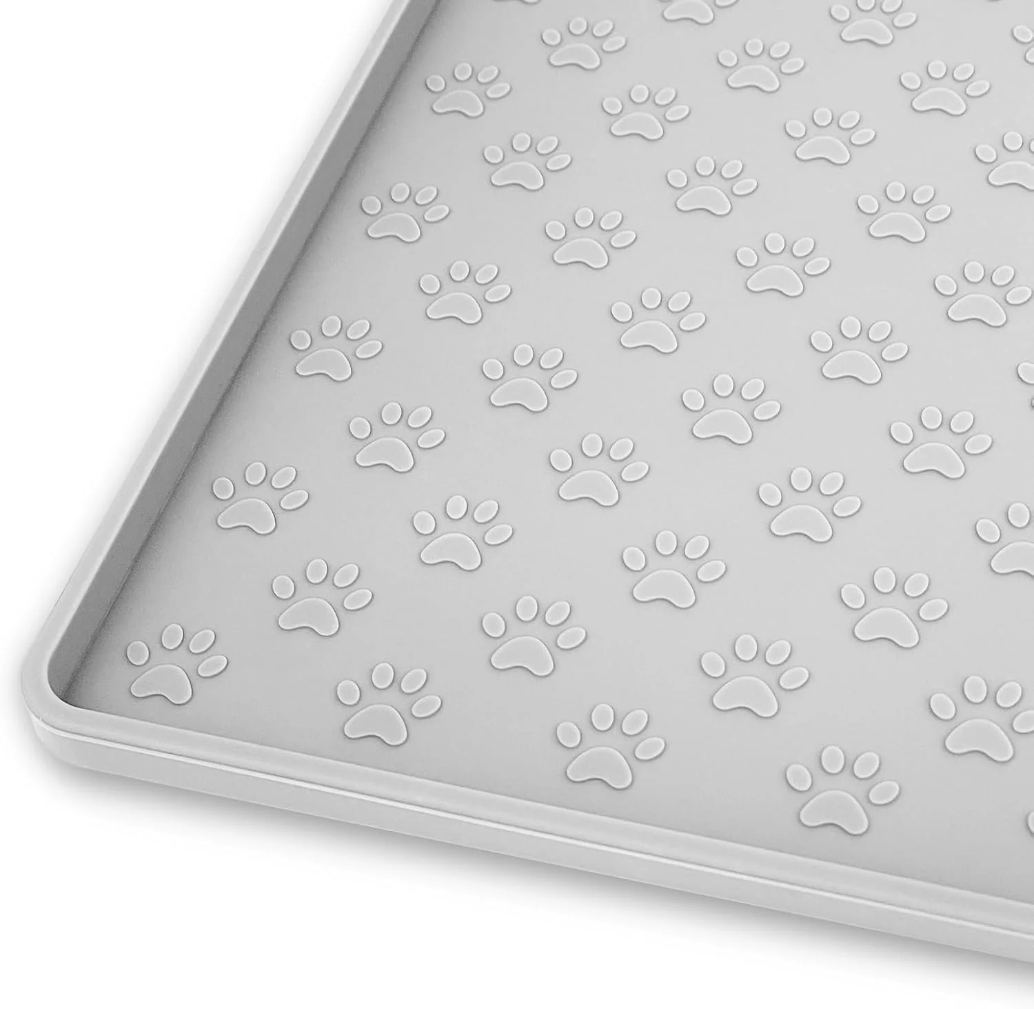 Contemporary Ptlom Dog Food Mat Anti-Slip Pet Bowl Mats for Food and Water High-Lips Pet Placemat Prevent Messy Spills to Floor Waterproof Puppy Feeding Tray for Small Medium Large Dogs Cats Silicone Environmentally Friendly