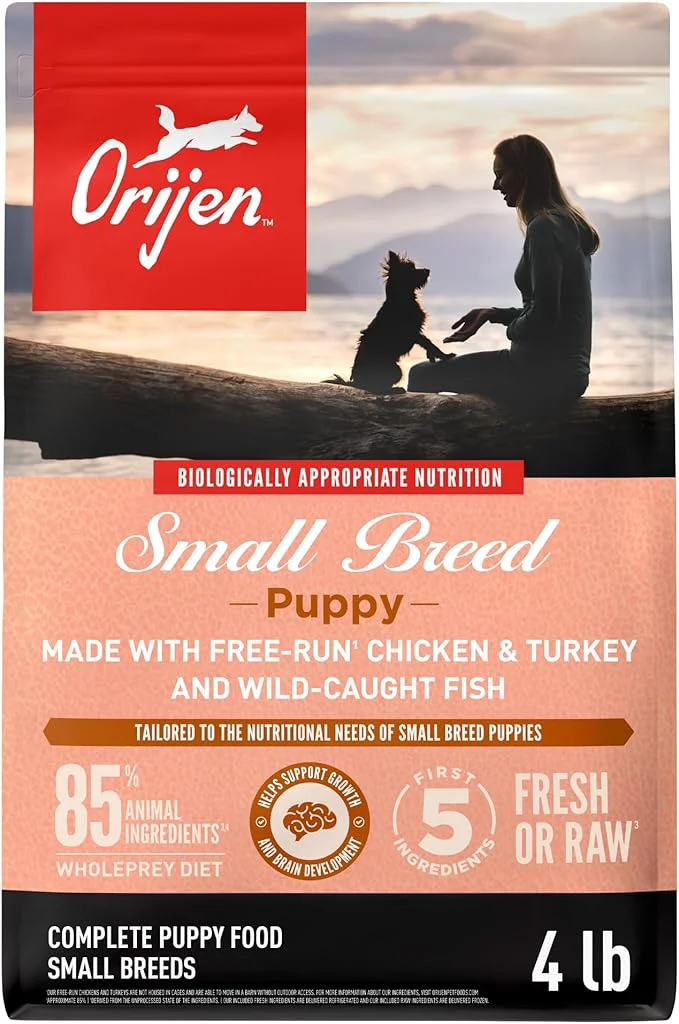 Consistent ORIJEN Grain High Protein Dry Dog Food Small Breed Puppy Recipe 4lb BagAbout This Exclusive