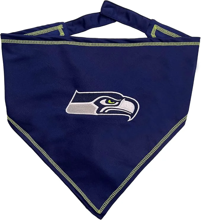 User-Friendly NFL Seattle Seahawks TIE Bandana Small Medium. Dog Bandana Scarf Bib Reusable