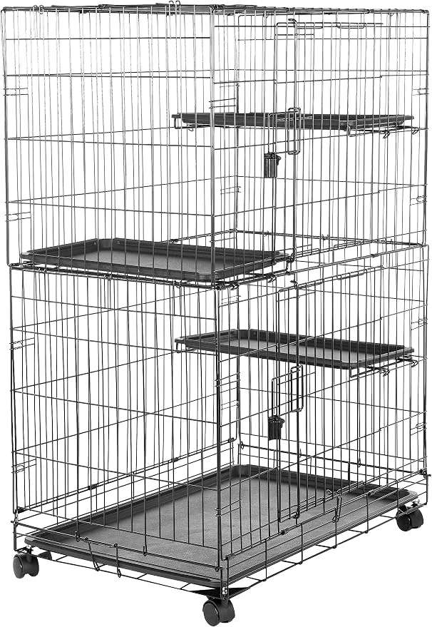 Sustainable Amazon Basics Large 3-Tier Cat Cage Playpen Fine