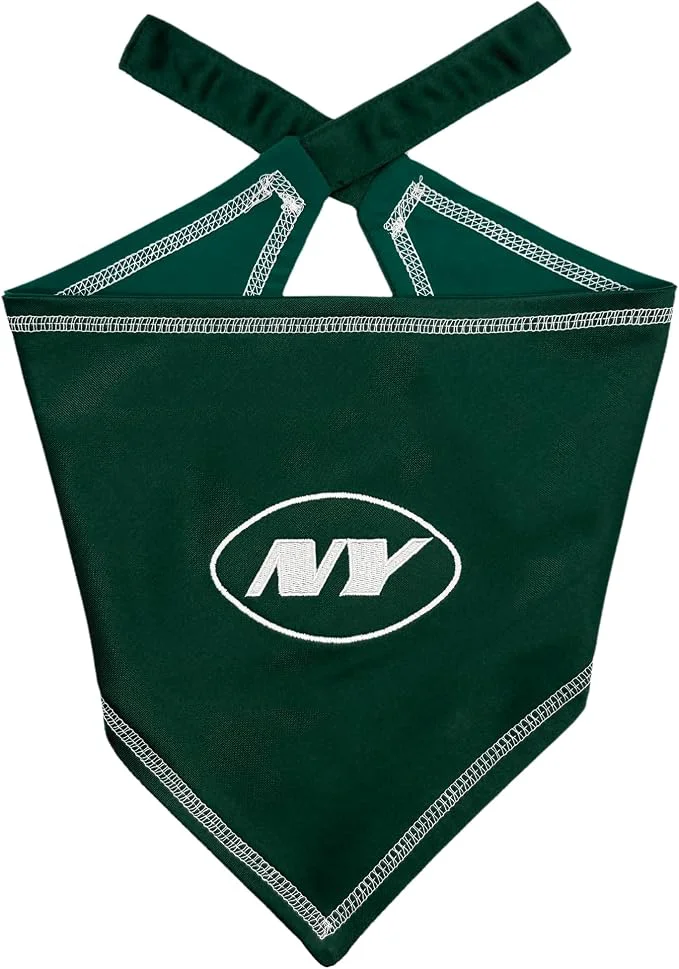 Excellent Pets First NFL New York Jets TIE Bandana Size Large X-Large. Dog Bandana Scarf Consistent