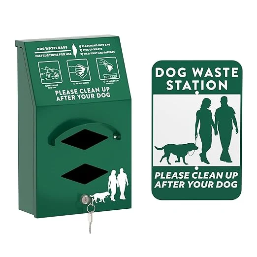 Minimalist Aluminum Outdoor Dog Bag Dispenser Luxury
