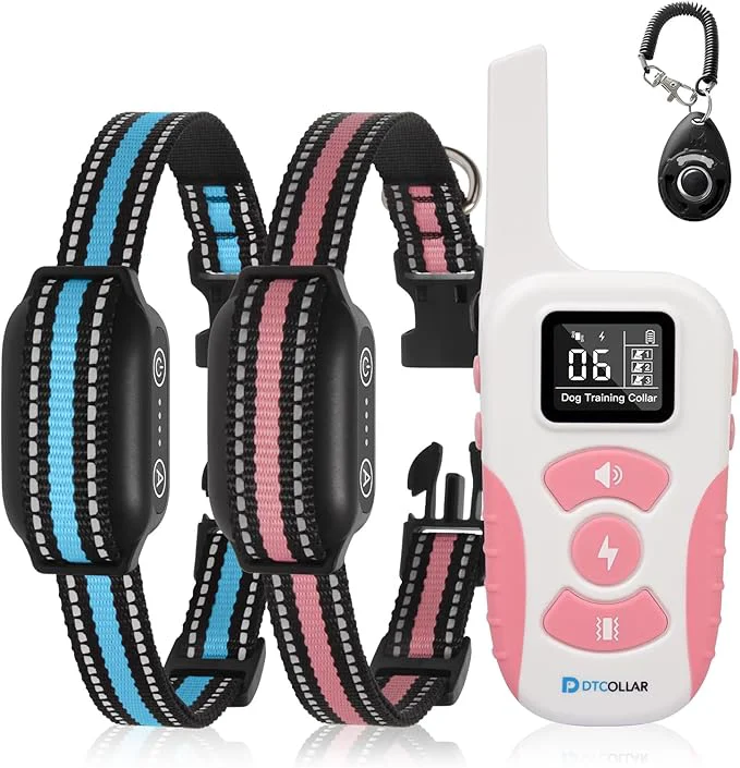Powerful 2-in-1 Bark Collar Shock Collar for Dogs 3300Ft Dog Training Collar with Remote 2 Pack - Anti Bark Beep Vibration Shock 4 Modes IP67 Smart Dog E Collar with 5 Adjustable Sensitivity for All BreedsAbout ThisOverview Unique