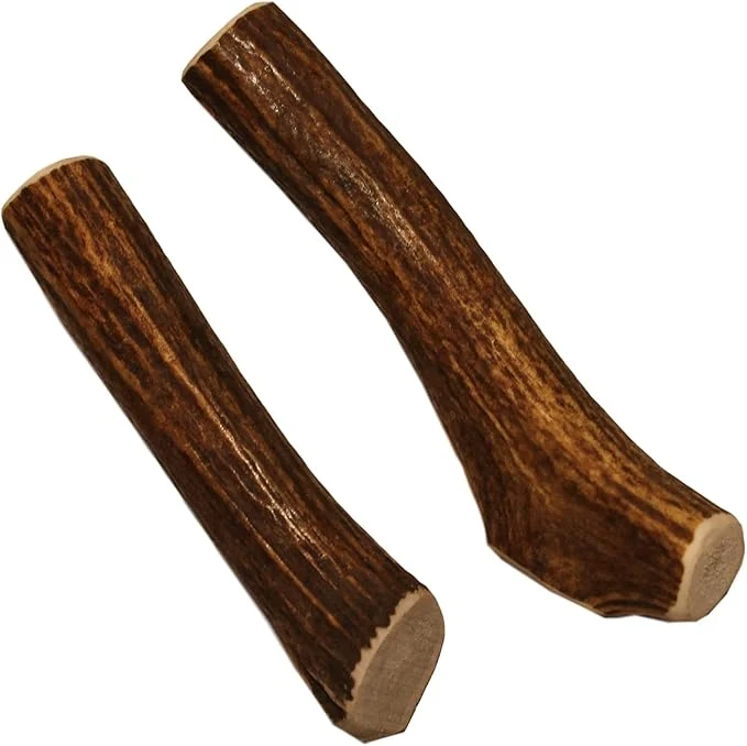 Consistent Medium Whole Twin Pack for 20-45 lb Dogs and Puppies Premium Grade Elk Antlers for Dogs 2 Pieces Sourced in The USAAbout This Original Design