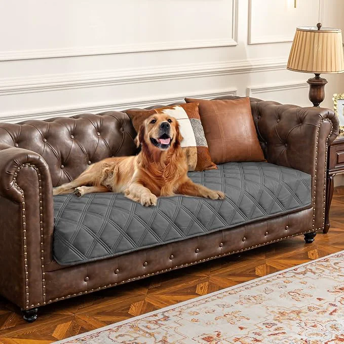 Soft Ameritex Waterproof Dog Bed Cover Pet Blanket with Anti-Slip Back for Furniture Bed Couch SofaAbout ThisOverview Premium Material