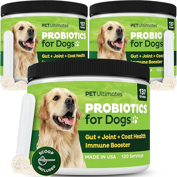 High-Quality Pet s Probiotics for Dogs – 22-Species Dog Probiotics for Digestive Support Antibiotics Recovery – Skin and Coat Supplement Enhances Vitality – Dog Health Supplies 3 Pack About ThisOverview Luxury