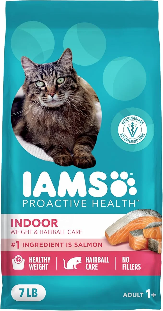 Contemporary IAMS Proactive Health Indoor Weight Control Hairball Care Adult Dry Cat Food Salmon Recipe 7 lb. BagAbout This Unique