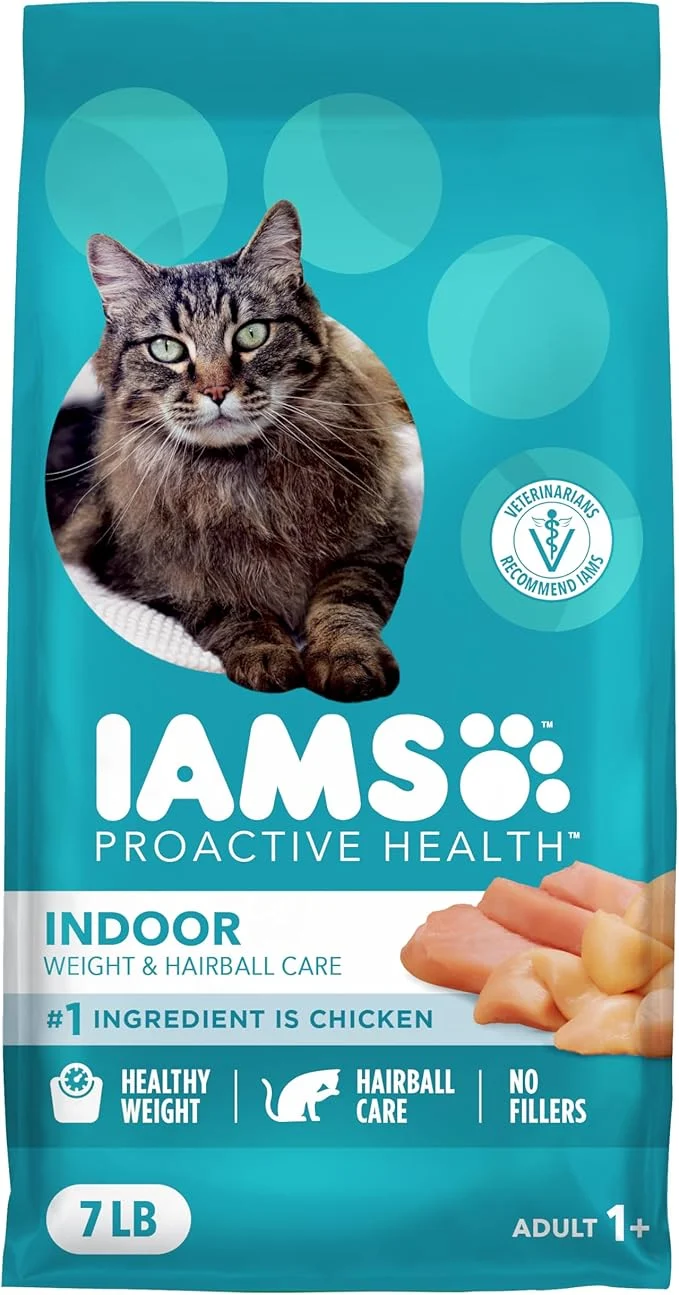 Healthy IAMS Proactive Health Indoor Weight Control Hairball Care Adult Dry Cat Food Chicken Turkey Recipe 7 lb. BagAbout This Fast