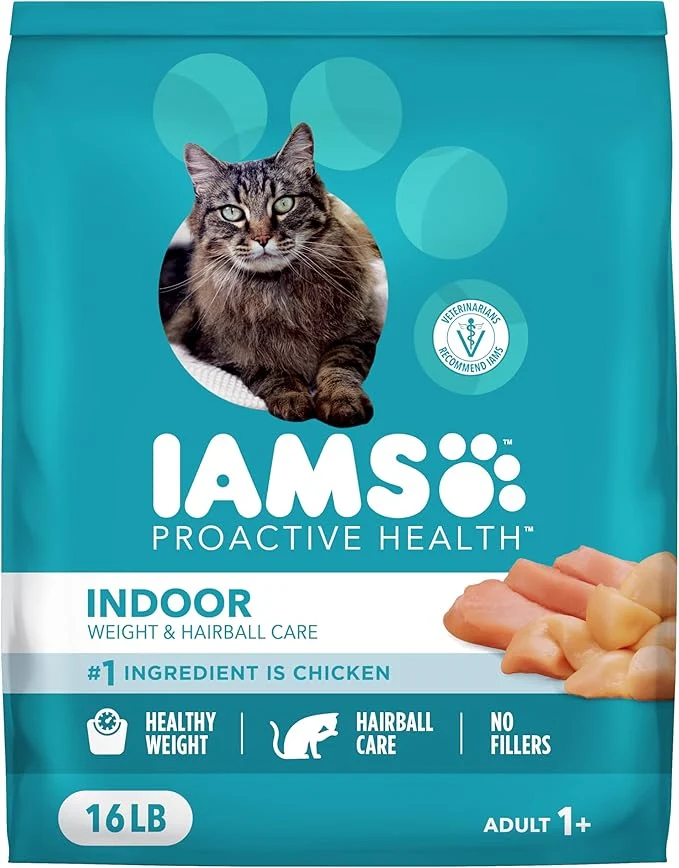 Verified IAMS Proactive Health Indoor Weight Control Hairball Care Adult Dry Cat Food Chicken Turkey Recipe 16 lb. BagAbout This World-Class