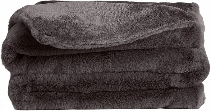 Quality UnHide Lil Pet Marsh - Faux Fur Pet Blanket - Extra Soft Lightweight Durable Pet Blanket - Machine Washable - for Bed Cover Couch Protection and Crate Comfort - Charcoal Charlie 34 x 44 About ThisOverview Trendy