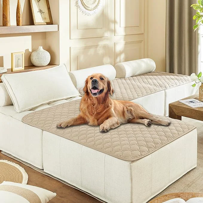 Practical gogobunny 3X Stronger Waterproof Pet Blanket Scratch Proof Furniture Protector for Dogs Cats Reversible Cover 40x50 Inch Dark BeigeAbout ThisOverview First-Class